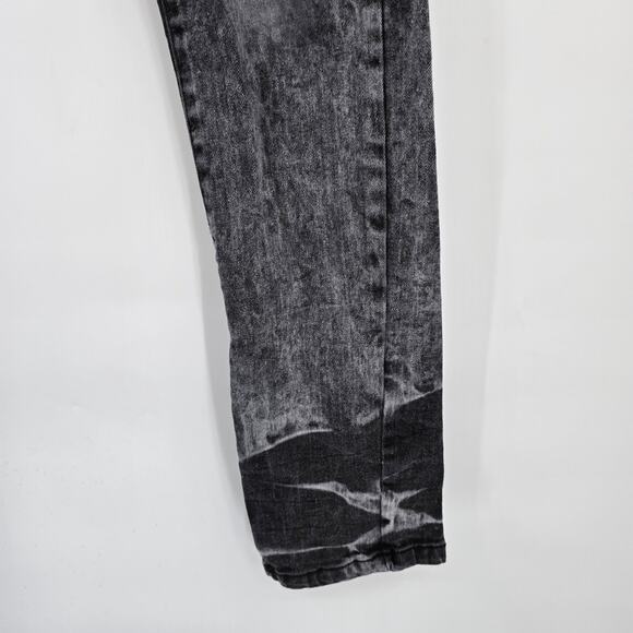 Evolution In Design Men's Acid Wash Tie Dye Stretch Skinny Jeans Gray Size 34x34 - Picture 8 of 11